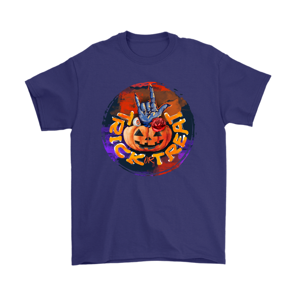 TRICK or TREAT Jack 'O Lantern and Ghoul Hand HALLOWEEN Unisex T-Shirt