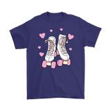 Retro White and Pink ROLLER SKATES Unisex T-Shirt