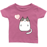Cute KAWAII CAT with Heart Infant T-Shirt