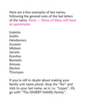 Your Name or Family Name Personalized Address Labels - Family Name 2