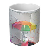 3D Look Mouse with Umbrella 11oz Coffee Mug
