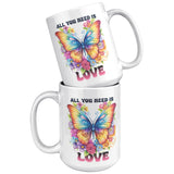 ALL YOU NEED IS LOVE 15oz COFFEE MUG