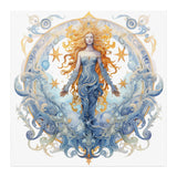 AQUARIUS Astrological Zodiac Sign 12x12 Poster