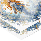AQUARIUS Astrological Zodiac Sign 12x12 Poster