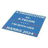 A PROSECUTOR vs. A FELON Car Magnet HARRIS 2024