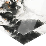 Beautiful BLACK & WHITE Tuxedo CAT 11x14 PRINT POSTER