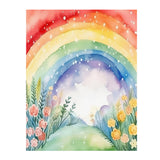 Beautiful Watercolor Look RAINBOW 11x14 Poster Print, Matte or Glossy