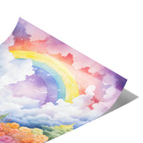 Beautiful Watercolor Look RAINBOW 11x14 Poster Print, Matte or Glossy