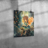 Beautiful Woodland FAIRY 11x14 Poster Print, Matte or Glossy