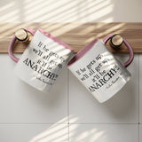 Breakfast Club Anarchy 11oz Color Accent or White Coffee Mug