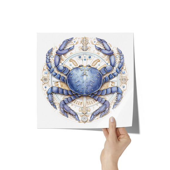 CANCER Astrological Zodiac Sign 12x12 Poster
