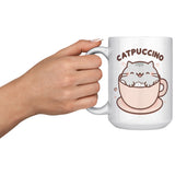 CATPUCCINO 15oz COFFEE MUG, Cute Cat