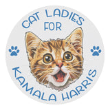 CAT LADIES for KAMALA HARRIS 2024 CAR MAGNET