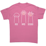 CAT Paws ROCK PAPER SCISSORS Unisex T-Shirt, Gildan Brand