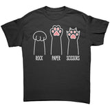 CAT Paws ROCK PAPER SCISSORS Unisex T-Shirt, Gildan Brand