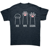 CAT Paws ROCK PAPER SCISSORS Unisex T-Shirt, Gildan Brand