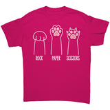 CAT Paws ROCK PAPER SCISSORS Unisex T-Shirt, Gildan Brand
