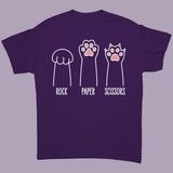 CAT Paws ROCK PAPER SCISSORS Unisex T-Shirt, Gildan Brand