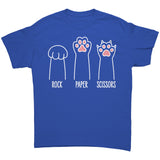 CAT Paws ROCK PAPER SCISSORS Unisex T-Shirt, Gildan Brand