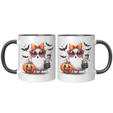 CHIC Coffee Drinking GHOST 11oz Color Accent COFFEE MUG