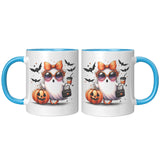 CHIC Coffee Drinking GHOST 11oz Color Accent COFFEE MUG