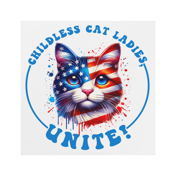 CHILDLESS CAT LADIES For HARRIS 2024 UNITE Magnet