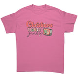 Retro Look CHRISTMAS MOVIE JUNKIE Unisex T-Shirt - J & S Graphics