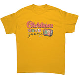 Retro Look CHRISTMAS MOVIE JUNKIE Unisex T-Shirt - J & S Graphics