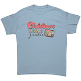 Retro Look CHRISTMAS MOVIE JUNKIE Unisex T-Shirt - J & S Graphics