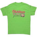 Retro Look CHRISTMAS MOVIE JUNKIE Unisex T-Shirt - J & S Graphics