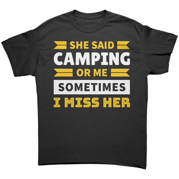 Camping_or_MeI_Miss_Her_Unisex_T-Shir_Black_Front_Mockup.png