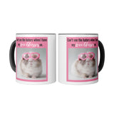 Can't see the haters with my Love Glasses on Color Accent or White Coffee Mug - J & S Graphics