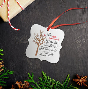 Cardinal Loved One Memory Christmas Ornament