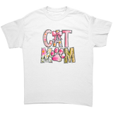 Cat_Mom_Colorful_Mom_Design_Unisex_T-Shi_White_Front_Mockup.png