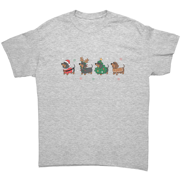 Christmas_Dachshunds_Unisex_T-Shirt_Ash_Grey_Front_Mockup.png