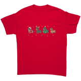 Christmas_Dachshunds_Unisex_T-Shirt_Red_Front_Mockup.png