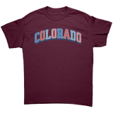 Colorado_Unisex_T-Shirt_State_Pride_Maroon_Front_Mockup.png
