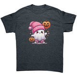 Cute Pink Hat Ghost Halloween Unisex T-Shirt