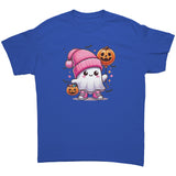 Cute Pink Hat Ghost Halloween Unisex T-Shirt