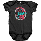 Cuter Than Cupid Short Sleeve Baby Snap Bodysuit Onesie