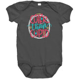 Cuter Than Cupid Short Sleeve Baby Snap Bodysuit Onesie