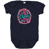 Cuter Than Cupid Short Sleeve Baby Snap Bodysuit Onesie
