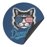 DEMOCAT Democrat CAT Car MAGNET Blue Background