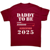 Daddy To Be 2025 Baby Feet Loading T-Shirt - J & S Graphics