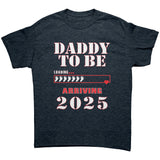 Daddy To Be 2025 Baby Feet Loading T-Shirt - J & S Graphics