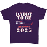 Daddy To Be 2025 Baby Feet Loading T-Shirt - J & S Graphics