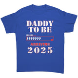 Daddy To Be 2025 Baby Feet Loading T-Shirt - J & S Graphics