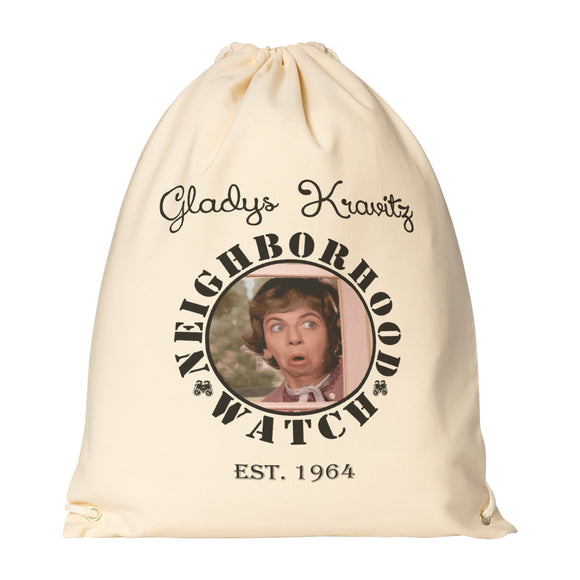 Drawstring Canvas Backpack Gladys Kravitz NEIGHBORHOOD WATCH