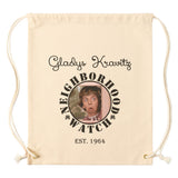 Drawstring Canvas Backpack Gladys Kravitz NEIGHBORHOOD WATCH