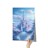 Enchanted Ice Castle 12x18 Poster, Glossy or Matte